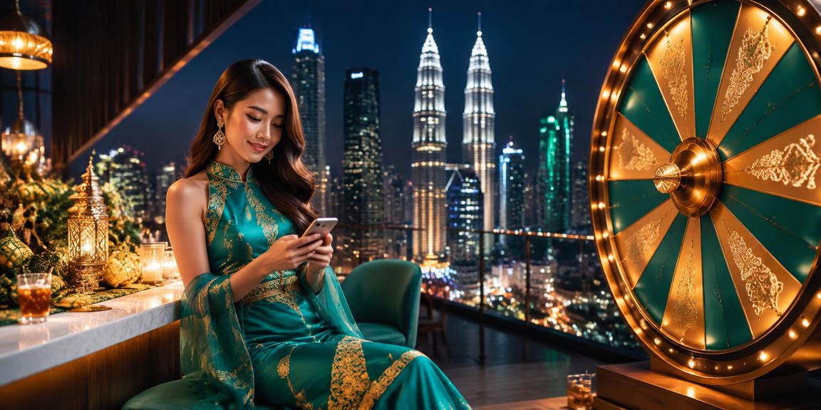 Suasana cabutan bertuah loteri di Kuala Lumpur dengan pakaian tradisional batik Malaysia