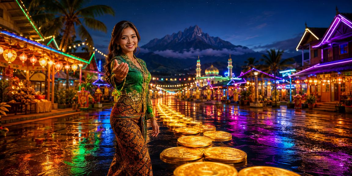 Suasana perayaan Hari Raya dengan promosi pertaruhan di Sabah