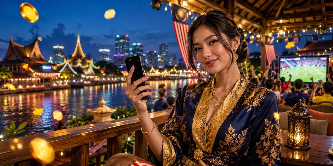 Pengguna Sarawak membuat deposit untuk taruhan loteri menggunakan telefon pintar